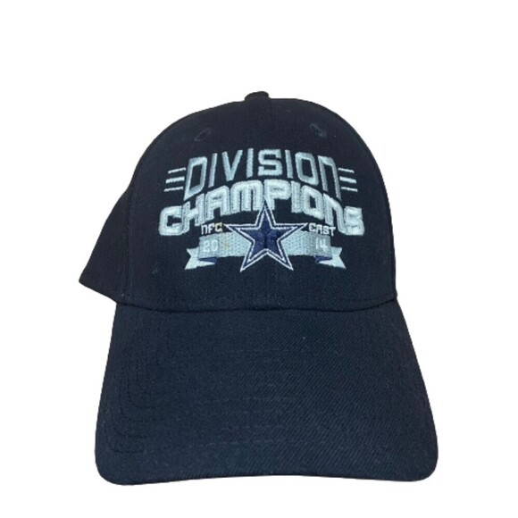 New Era NFL Dallas Cowboys 2014 Division Champs Navy Blue Hat Unisex One Size - Picture 1 of 5